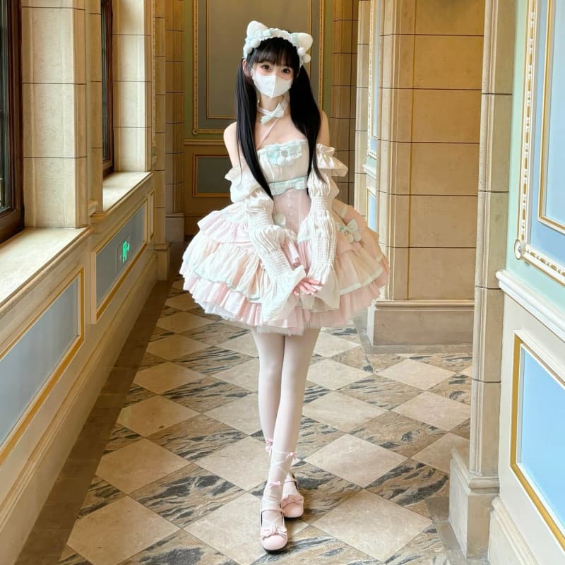アイドル衣装 姫様フリルワンピース衣装セット