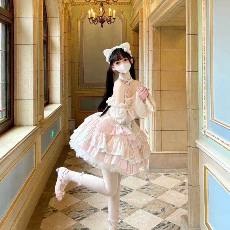 アイドル衣装 姫様フリルワンピース衣装セット
