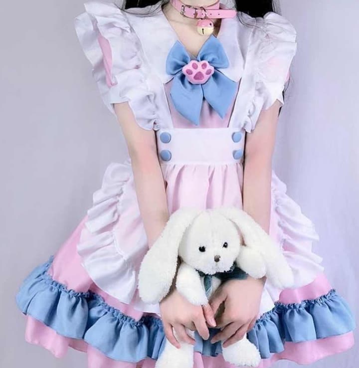 フリルメイドアイドル衣装ワンピース
