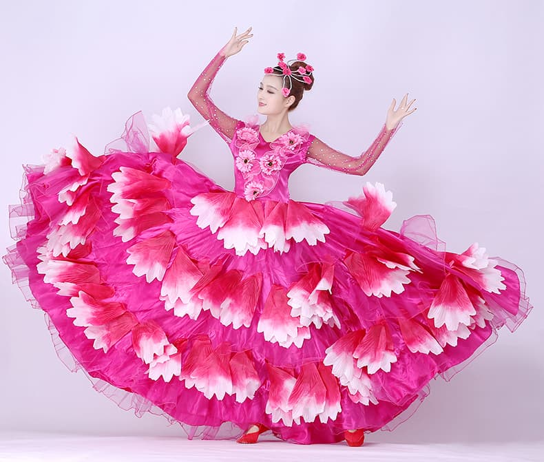 アイドル衣装 花のステージフリルドレス