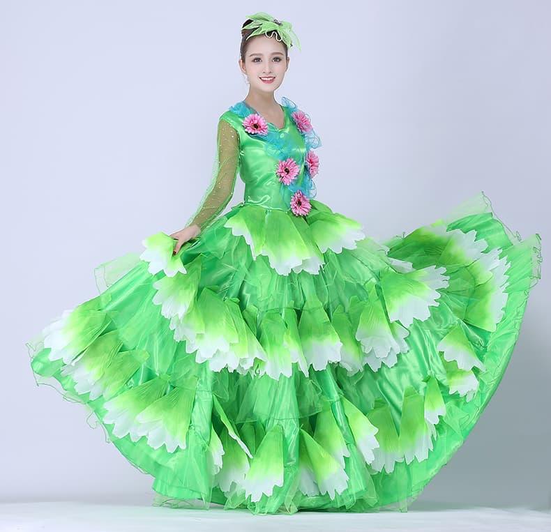 アイドル衣装 花のステージフリルドレス