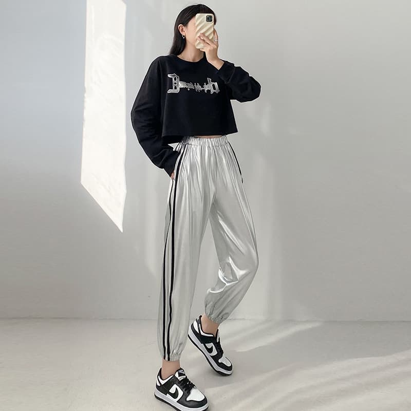 アイドル衣装 アイドルダンス光沢パンツセット