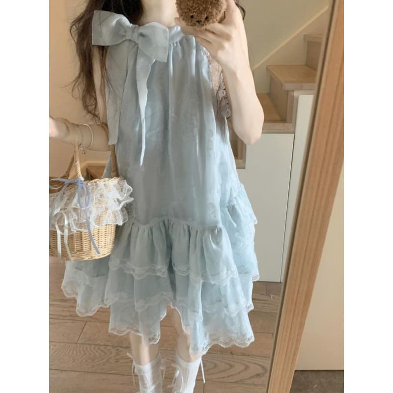 アイドル衣装 レースリボンティアードワンピース