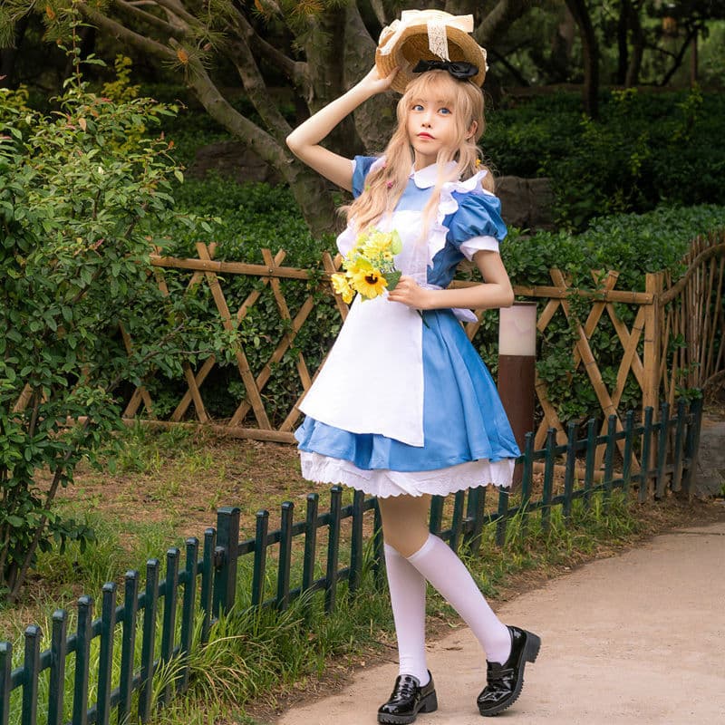 アイドル衣装 メイド風フリル付きワンピース衣装