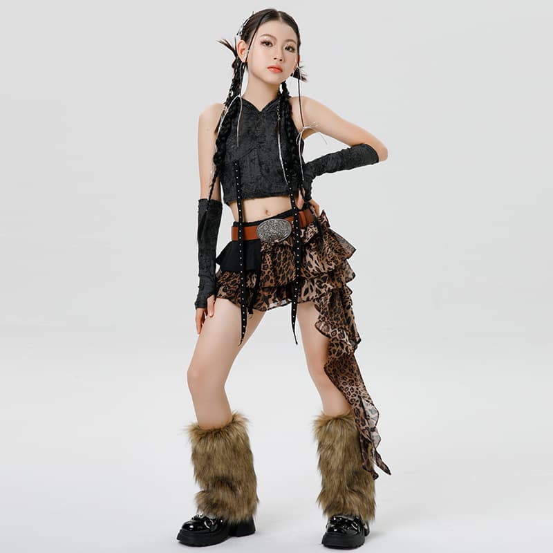 モード系アイドル衣装 ファー付きブーツセット