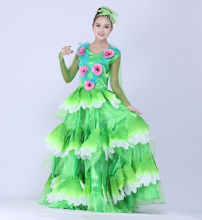 アイドル衣装 花のステージフリルドレス