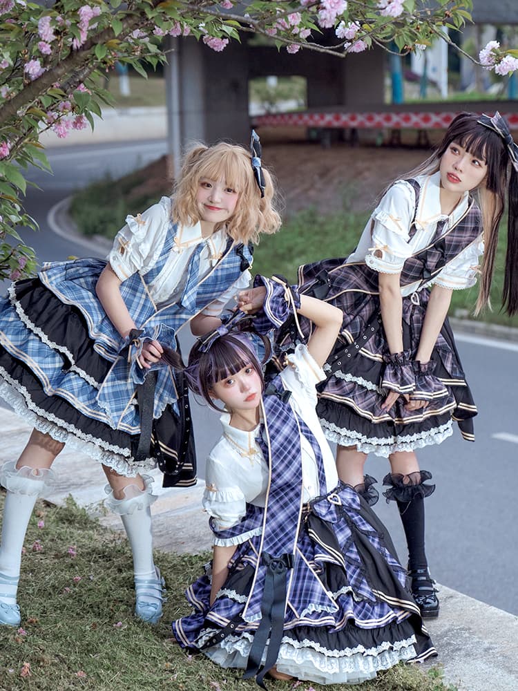 アイドル衣装 フリル重ねレースワンピース