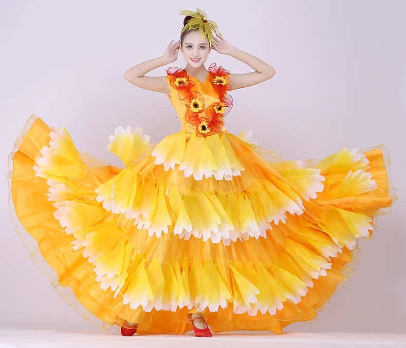 アイドル衣装 花のステージフリルドレス